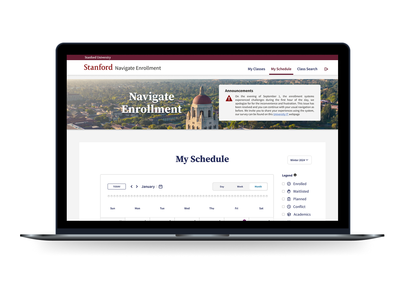 Navigate Enrollment preview